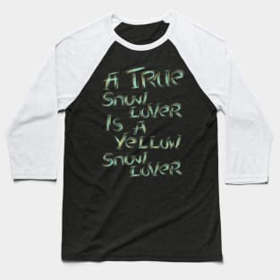 Snow Lover Baseball T-Shirt